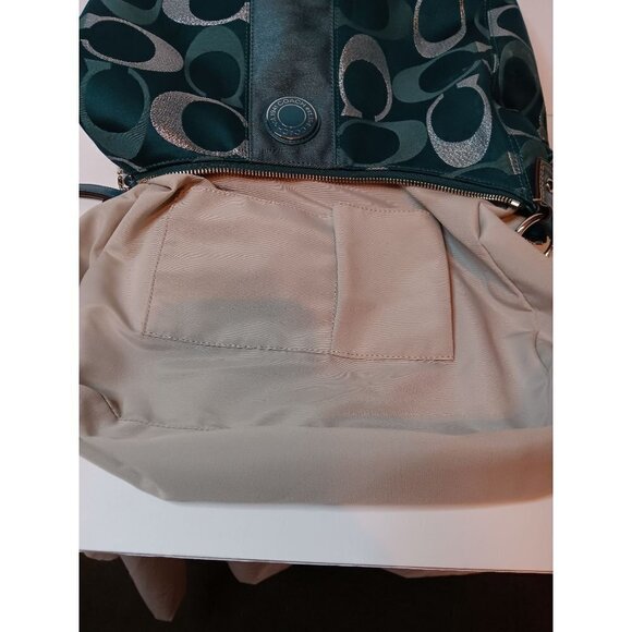 Coach Signature Logo Hobo Shoulder Bag - Picture 7 of 16